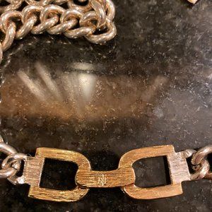 Ralph Lauren Goldtone Toggle Necklace With Tags